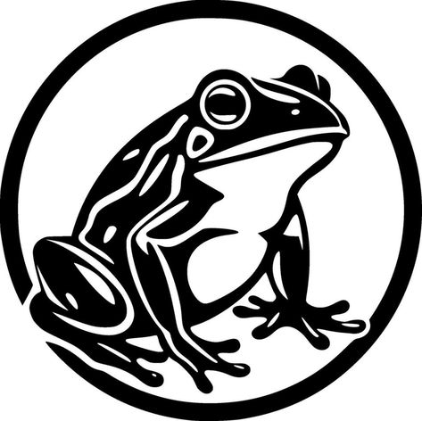 Black And White Frog, Frog Tattoo, Frog Tattoos, Cricut Images, Frog Art, Frog And Toad, Vinyl Cut, The Frog, Pencil Drawing