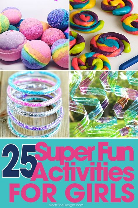 Girly Activities For Kids, Summer Activities For Kids 10-12, Crafts For Girls Age 10 Diy, Sleepover Crafts For Girls Diy, Girly Crafts For Kids, Girly Activities, Playdate Activities, Sleepover Crafts, Kids Gratitude Journal