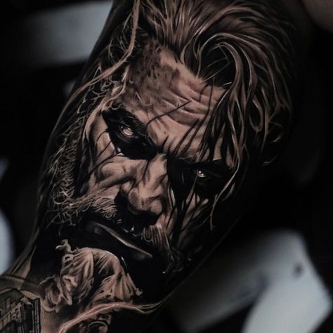 🤯Will you look at that. Amazing Hades tattoo by @robh_tattoo made with #tattoolandsupplies • • • #blackandgreytattoo #inked #hades #godofwar #godofunderworld #evil #realism #blackandgrey #realistictattoo #potraits #sleeve #inkedgirls #tattooland Hades Tattoo, Black And Gray Ink Tattoo, Ink Magazine, Tattoo Equipment, Inked Men, Realism Tattoo, Good And Evil, Black And Grey Tattoos, Underworld