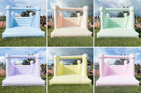 Bounce House Business, Modern Bounce House, Wedding Bounce House, Bounce House Rentals, Bounce Houses, Inflatable Bounce House, Event Furniture, Bed Tent, Bouncy Castle