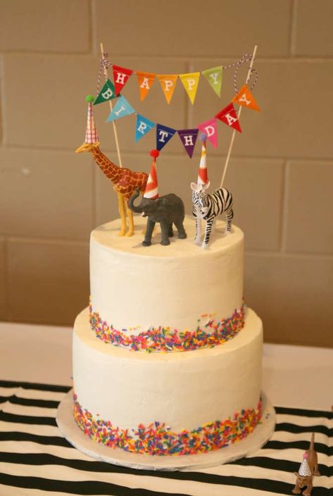 Pastel Zoo Birthday Party, Zoo Animals Birthday Party, Party Animal Theme Cake, Zoo Bday Party Ideas, Party Animal Party Food, Zoo Third Birthday Party, Party Animal Birthday Theme Cake, Zoo Animal Party Ideas, Wild Animal Birthday Party Food