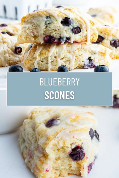 Blueberry Scones Soft Scones Recipe, Blueberry Scones Easy, Rhubarb Scones, Blueberry Scone, Blueberry Rhubarb, Berry Scones, Blueberry Scones Recipe, English Scones, Drop Scones