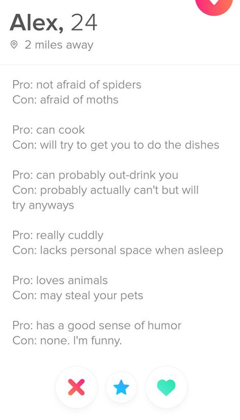 25 Of The Funniest Tinder Bios Swipe Right If Bumble, Dating Resume Funny, Funny Hinge Bios, Pros Of Dating Me, Pros And Cons Of Dating Me, Tinder Bio Ideas, Tinder Profile Bio, Bumble Bio, Dating Profile Bio Ideas