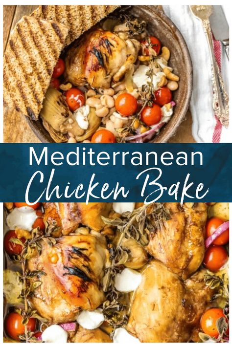 Mediterranean Chicken Casserole Recipes, Mediterranean Recipes With Chicken, Mediterranean Diet Casserole Recipes, Chicken Artichoke Casserole, Meditranian Diet, Mediterranean Casserole, Easy Mediterranean Chicken, Mediterranean Chicken Breast, Mediterranean Chicken Bake