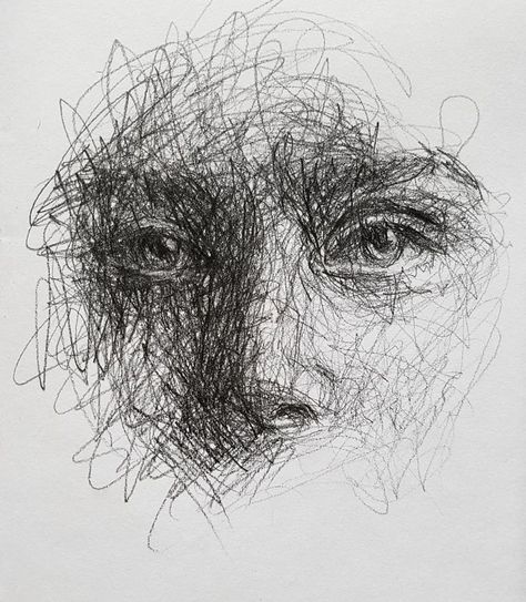 Self-Taught Artist Makes Amazing Female Portraits Based On Doodles Scribble Drawings, Scribble Drawing, Scribble Art, Charcoal Art, Arte Sketchbook, A Level Art, Art Drawings Sketches Creative, Art Drawings Sketches Simple, Cool Art Drawings