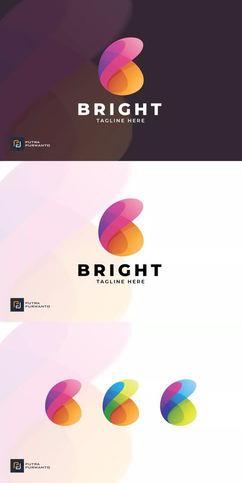 Bright Logo, Typo Logo Design, Silhouette Logo, Colorful Logo Design, Beautiful Logos Design, Water Logo, Butterfly Logo, Typo Logo, Identity Design Logo