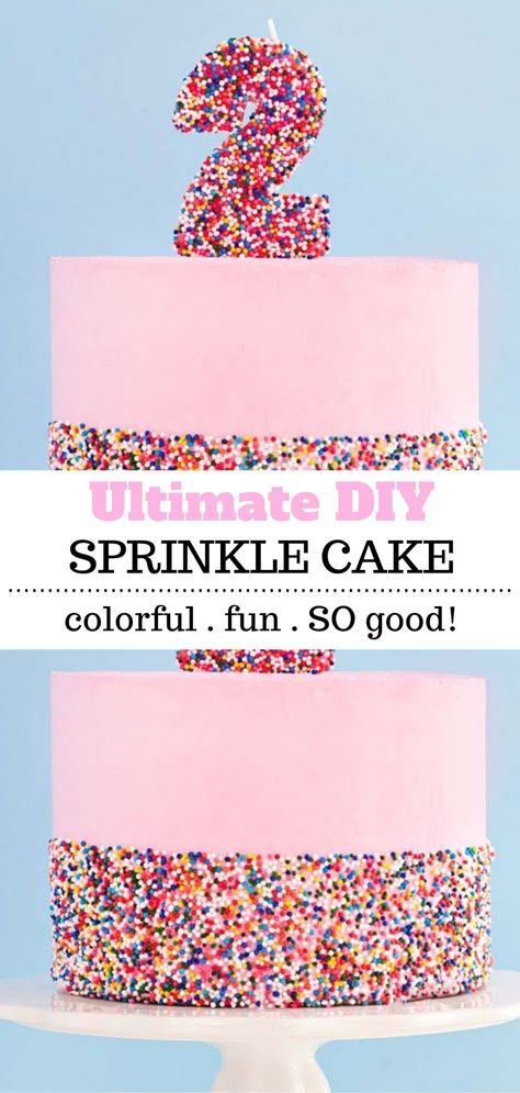 Sprinkle Birthday Cake, Sprinkle Birthday, Birthday Pancakes, Birthday Recipes, Homemade Vanilla Cake, Sprinkles Birthday Cake, Diy Sprinkles, Cake Sprinkles, Fall Baking Recipes