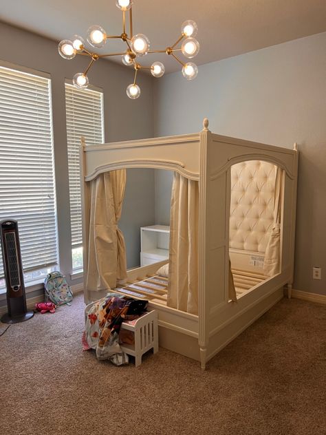 Pottery Barn Kids Blythe Carriage Bed Pottery Barn Blythe Carriage Bed, Pottery Barn Princess Bed, Pottery Barn Kids Blythe, Pottery Barn Carriage Bed, Princess Metal Bed Frame, Carriage Bed, Princess Room Beds & Bed Frames, Vintage Carriage, Toddler Beds