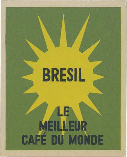 vintage Romanian matchbox :: Brazil: the best coffee in the World (83mm × 67mm) Brazil Graphic Design, Brazil Aesthetic Vintage, Brazil Design, Brazil Poster, Vintage Brazil, Brazilian Art, Brazil Culture, Brazil Art, Brazilian Design