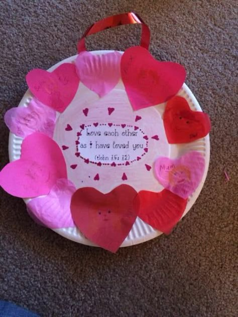 Christian Valentines, February Crafts, Easy Valentine Crafts, Sunday School Crafts For Kids, Valentine's Day Crafts For Kids, Christian Crafts, Preschool Valentines, Valentine Activities, Toddler Valentines