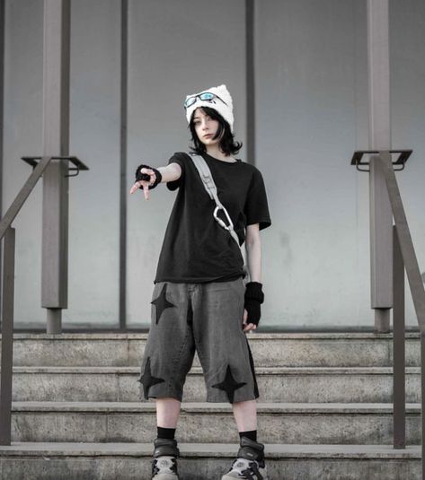 Japanese Clothes Style, Urbancore Outfit, Techcore Outfit, Cybercore Outfits Aesthetic, Japanese Clothes Aesthetic, Japanese Cute Outfits, Cybercore Aesthetic Outfits, Japanese Outfits Aesthetic, Acubi Boy