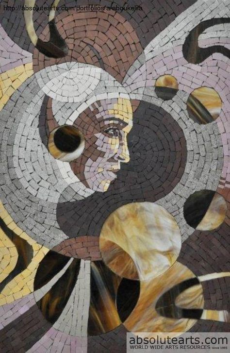 Portrait Mosaic, Abstract Mosaic Art, Mosaics Art, Mosaic Art Diy, Modern Mosaic, Mosaic Tile Designs, Mosaic Portrait, Byzantine Mosaic, Abstract Mosaic