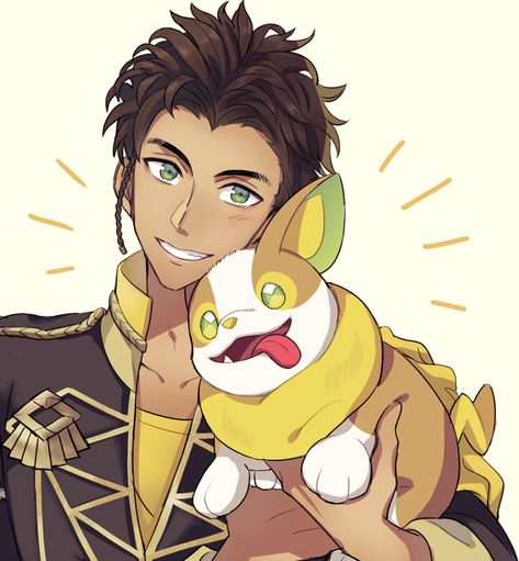 Fire Emblem Pokemon, Claude Fire Emblem Fanart, Fire Emblem Three Houses Fanart, Fire Emblem Claude, Claude Fire Emblem, Fire Emblem Fanart, Pokemon Crossover, Golden Deer, Fire Emblem Three Houses