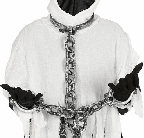 Prisoner Fancy Dress, Prison Outfit, Neck Hurts, Neck Drawing, Chains Aesthetic, Vampire Fashion, Fancy Dress Halloween, Collar Tips, Fancy Dress Party