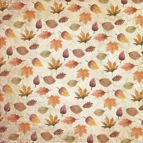 Fall Scrapbook Paper Free Printable, Orange Scrapbook Paper, Digital Journaling, Scrapbook Printing, Fall Scrapbook, Autumn Illustration, Scrapbook Background, Flower Spray, Digital Journal