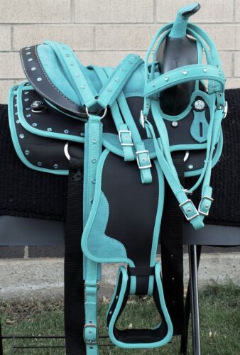 (eBay) Find many great new & used options and get the best deals for USED 12 13 YOUTH KIDS BLUE WESTERN TRAIL RIDING BARREL RACING TRAIL HORSE SADDLE at the best online prices at eBay! Free shipping for many products! Western Tack Sets, Horses Tack, Riding Saddle, Trail Horse, Western Trail, Western Tack, Tack Sets, Horse Gear, Blue Horse