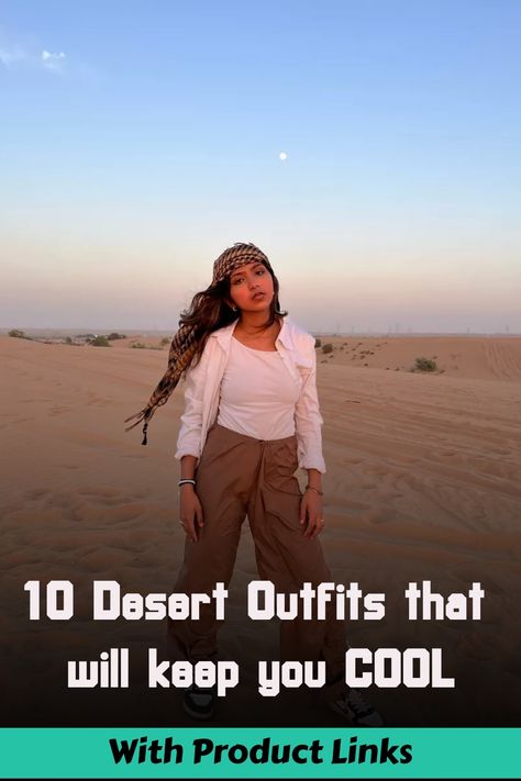 Explore our collection of simple and cute desert outfits that blend aesthetic charm with effortless style. Perfect for your next adventure, these looks will keep you cool and collect compliments! Winter In The Desert Outfits, Desert Grunge Outfit, Desert Hike Outfit, Outfits For The Desert, Desert Clothes Aesthetic, Desert Outfit Aesthetic, Desert Outfits Women, Cute Desert, Cold Desert