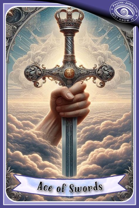 Ace Of Swords Tarot Meaning, Ace Of Swords Tarot, The Tower Tarot Card, The Tower Tarot, Ace Of Swords, All Tarot Cards, The Magician Tarot, Swords Tarot, Ready To Receive