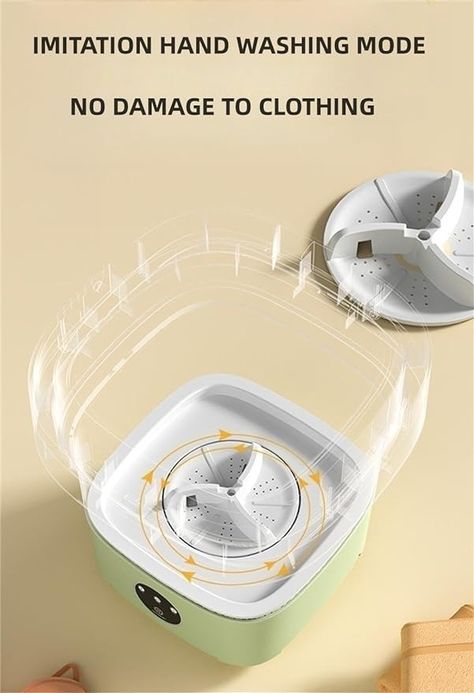 Amazon.com: Portable washing machine,Mini Washer,11L upgraded large capacity foldable Washer.Deep cleaning of underwear, baby clothes and other small clothes.Suitable for apartments, dormitories, hotels.(Green) : Everything Else Mini Washer, Apartment Dorm, Trending Gadgets, Portable Washer, Mini Washing Machine, Portable Washing Machine, Small Clothes, Large Clothes, Furniture Deals