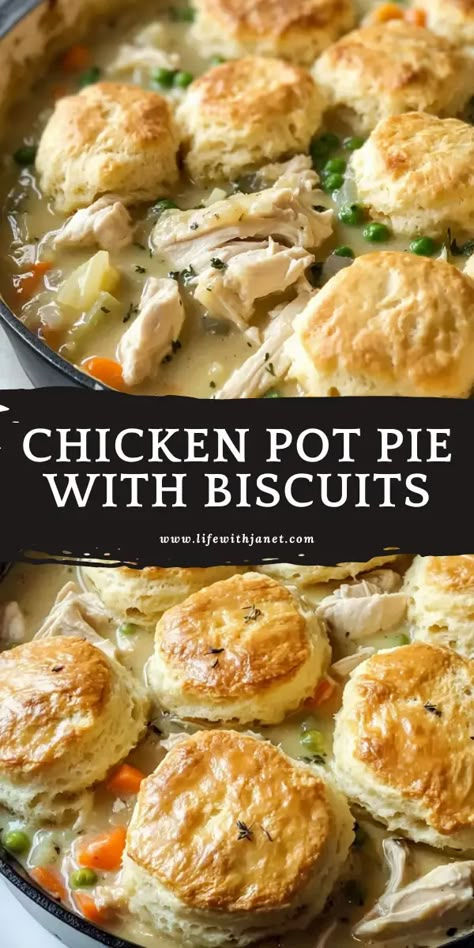 Chicken Pot Pie Recipe With Biscuits, The Best Chicken Pot Pie, Chicken Pot Pie With Biscuits, Pot Pie With Biscuits, Biscuit Chicken Pot Pie, Best Chicken Pot Pie, Pot Pie Casserole, Chicken Pot Pie Filling, Chicken Pot Pie Casserole