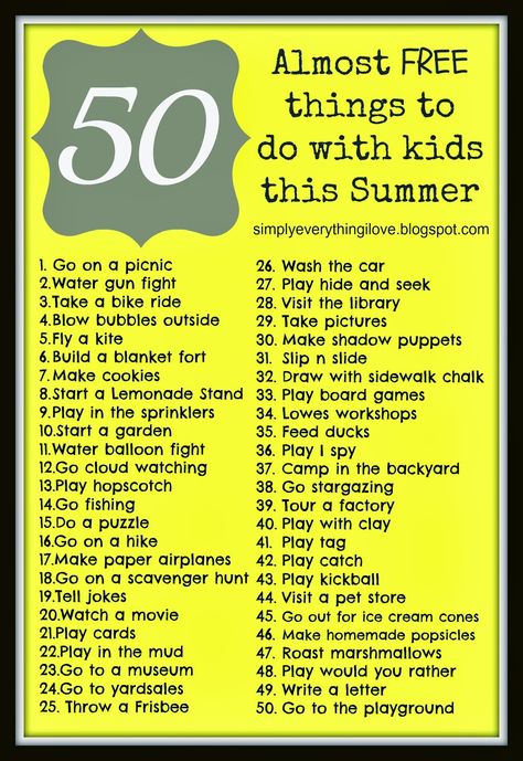 Summer Fun For Kids, Fun Summer Activities, Things To Do With Kids, Summer Fun List, Fun Family Activities, Summertime Fun, Summer Activities For Kids, Free Things To Do, Free Things