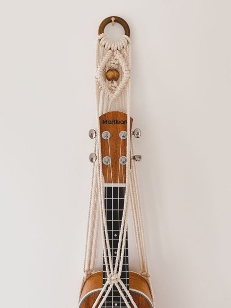 Best Selling Macrame Ukulele Hanger Selling Macrame, Macrame Ukulele Hanger, Ukulele Sizes, Ukulele Hanger, Instrument Wall, Baritone Ukulele, Beads Rings, Music Wall Decor, Wall Decor Unique