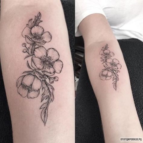 Buttercup Flower Tattoo, Buttercup Tattoo, Girl Power Tattoo, Body Board, Thigh Tat, Bone Tattoo, Power Tattoo, Buttercup Flower, Bone Tattoos