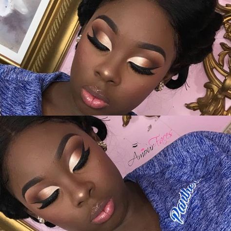 Makeup Flawless, Maquillage Yeux Cut Crease, Make Up Designs, Black Eye Makeup, Glamour Hair, Weave Ponytail, Makeup For Black Skin, Makeup Board, Afrikaanse Mode