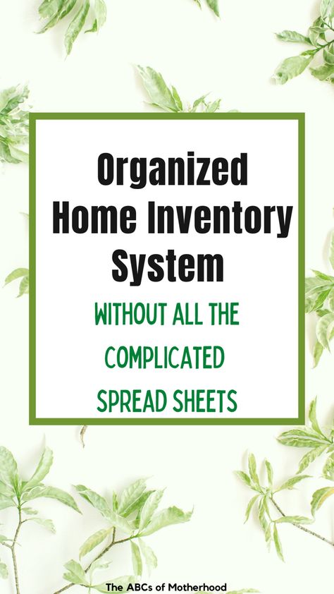 Inside: All the organized home inventory system basics. Find out how to set up an organized home inventory system that works for your household to guarantee you won't ever run out of anything again. #organization #homeorganizationideas #homeinventory #organizationtips How To Store Inventory At Home, Home Organization Categories, Household Inventory List, Inventory Organization Storage, Organization Categories, Home Inventory List, Practical Laundry Room, Household Inventory, Systems For Home