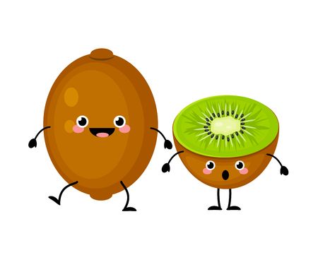 Vector of Kiwi fruit characters isolated - ID:122396416 - Royalty Free Image - Stocklib Kiwi Vector, Background Kawaii, Vector Characters, Fruit Vector, Homemade Cat, Kiwi Fruit, Vector Character, Free Illustrations, Big Picture