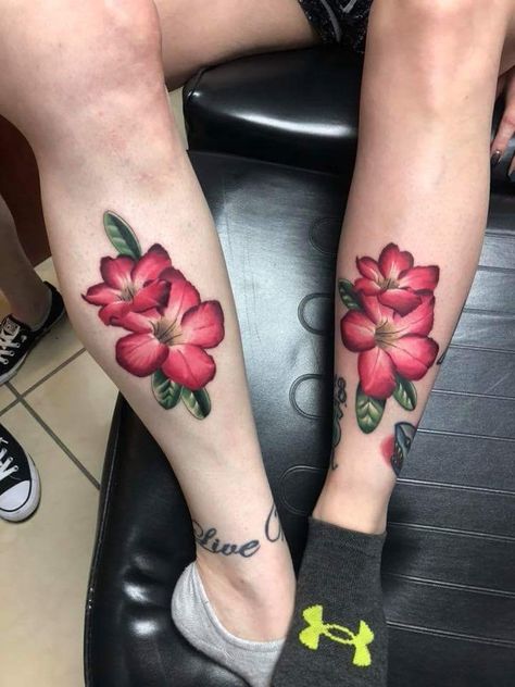 Desert Rose Tattoo, Desert Flower Tattoo, Tropical Tattoos, Tattoo Chart, Tropical Tattoo, Desert Roses, Rose Flower Tattoos, Desert Flowers, Thanks So Much