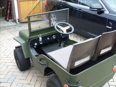 Home made mini Jeep, first outing Graysons Projects, Mini Jeep Plans, Diy Jeep Handles, Jeep For Kids, Jeep Blueprint, Jeep Drawing, Built Jeep, Mini Jeep Willys, Go Kart Frame