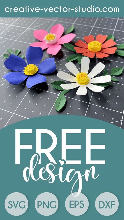 New Free SVG!!! You will get 4 flower templates and 5 flower centers. PAY ATTENTION, leaves are not included!!!! Click to pin and grab these SVG templates for free! #freesvg #freesimplepaperflowersvg #freeflowersvg #freeflowertemplate #freesvg Simple Paper Flowers, Simple Paper Flower, Flower Templates Printable, Flower Svg Files, Svg Templates, Printable Flower, Flowers Svg, Paper Flower Crafts, Paper Flower Template