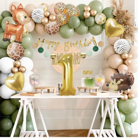 This Balloon Arch Garland is: Perfect for occasions like Wedding & Engagement, Christening & Baptism, St Patrick's Day, Grand Events, Retirement, Gender Reveal, Birthday Parties, House Moving, Children's Day, April Fool's Day, Back To School, Chinese New Year, Earth Day, Father's Day, Thanksgiving, Party, Christmas, Valentine's Day, Wedding, Halloween, Easter, New Year, Graduation, Anniversary, Mother's Day, Gender reveal. This stunning and striking Balloon Arch Kit is the perfect way to add an Wild One Party Favors, Wild One Birthday Decorations, Safari Party Decor, 1st Birthday Decorations Boy, First Birthday Decorations Girl, Birthday Party Safari, Safari Party Favors, Wild One Invitation, Balloon Arch Ideas