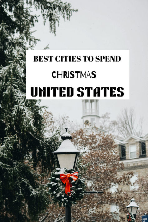 Discover the top 5 U.S. Christmas destinations filled with festive lights, markets, and holiday magic! Get tips on where to stay, dine, and enjoy seasonal fun! Colorado Christmas, European Christmas Markets, Christmas Destinations, Christmas In Europe, European Christmas, Ski Town, Holiday Trip, Winter Destinations, Snowy Mountain