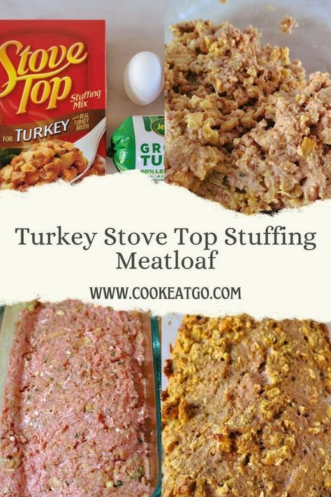 Easy, delicious, and healthy dinner option, Turkey Stove Top Stuffing Meatloaf is the perfect dinner! It's made with lean ground turkey and seasoned to perfection with the stuffing. Comfort food doesn’t have to be heavy on carlories or high in Weight Watchers points. This meatloaf is a flavorful twist on a classic favorite for busy weeknights. Serve with your favorite vegetables for an easy family dinner. Pin this to your Weight Watchers Recipes Pinterest Board for later! 4 Ingredient Meatloaf, Weight Watchers Turkey Meatloaf, Stove Top Stuffing Meatloaf Recipes, Ground Turkey Meatloaf Recipes, Stove Top Meatloaf, Easy Turkey Meatloaf, Stuffing Meatloaf, Stove Top Stuffing Meatloaf, Ground Turkey Casserole