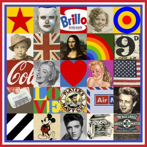 Sir Peter Blake Sources of Pop Art VII Richard Hamilton, Icon Photos, Beatles Albums, Peer Gynt, Peter Blake, Lonely Hearts Club, Aesthetics Wallpaper, Pop Art Movement, Rise Art