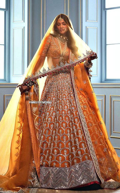 Manish Malhotra Bridal, Business Tycoon, Orange Lehenga, Rajasthani Dress, Bridal Lehenga Designs, Latest Bridal Lehenga, Indian Outfits Lehenga, Wedding Lehenga Designs, Lehenga Designs Simple