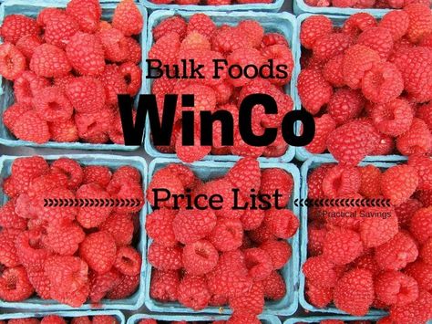 WinCo Bulk Foods Price List Buying In Bulk Tips, Buying Food In Bulk, 2 Weeks Of Groceries For $100, Winco Foods, Bulk Buying, A Lot Of Food, Buying In Bulk, Bulk Food, Grocery Budgeting