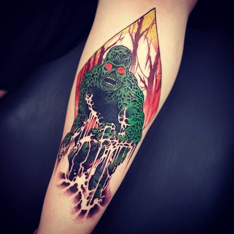 Tattoo uploaded by Onnie O'Leary • Tattoo by Onnie O'Leary #OnnieOLeary #newschool #color #illustrative #comicbook #scifi #surreal #strange #graphic #popart #swampthing #monster #swamp #thing • 589721 • Tattoodo Thing Tattoo, Video Game Cartoon, Explore Tattoo, Swamp Thing, Book Tattoo, Nsw Australia, Geek Chic, Love My Job, Tattoo Flash