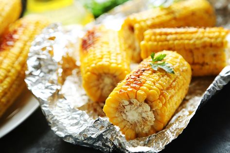 Buttery BBQ Corn on the Cob Recipe (Dairy-Free & Vegan) Bbq Corn On The Cob, Vegan Corn Fritters, Bbq Corn, Baked By Melissa, How To Cook Corn, Corn Fritters, Summer Cookouts, Corn On The Cob, Corn On Cob