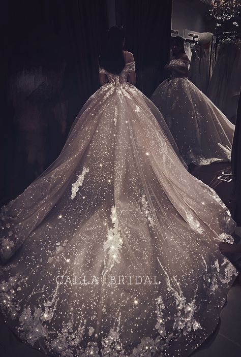 Wedding Dress With Stars, Glow In The Dark Wedding, Wedding Dress Lace Boho, Red Ball Gowns, Off The Shoulder Wedding Dress, Shoulder Wedding Dress, Sparkle Wedding Dress, Dark Wedding, Wedding Dress Lace