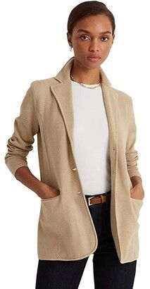 Ralph Lauren Knit Blazer | Shop The Largest Collection | ShopStyle London Clothes, Travel Sweater, Ralph Lauren Knit, Tan Sweater, Sweater Blazer, Knit Blazer, Long Blazer, Earn Cash, Knitting Women Sweater