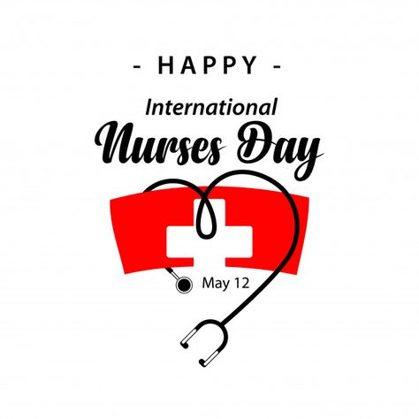 Happy international nurses day vector te... | Premium Vector #Freepik #vector #banner Nurses Day Images, Er Nurses Week, Nursing Day Poster, Nurses Week Humor, Emergency Nurses Week, Nurses Day Quotes, Happy International Nurses Day, Nurses Week Quotes, International Nurses Day