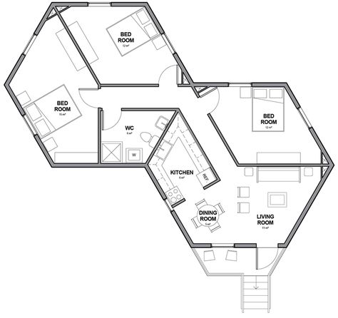 Drinks Tequila, Hexagon House, Cocktail Tequila, House Design Plans, Octagon House, Best Drinks, Structural Insulated Panels, Plans Architecture, Sims House Plans