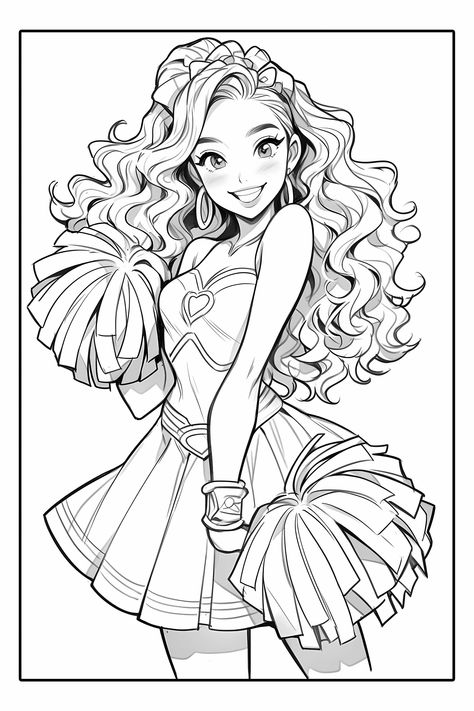 Cute People Coloring Pages, People Coloring Pages, Fashion Coloring Book, Manga Coloring Book, Unicorn Coloring, Color Drawing Art, Adult Coloring Designs, Detailed Coloring Pages, Free Adult Coloring Pages