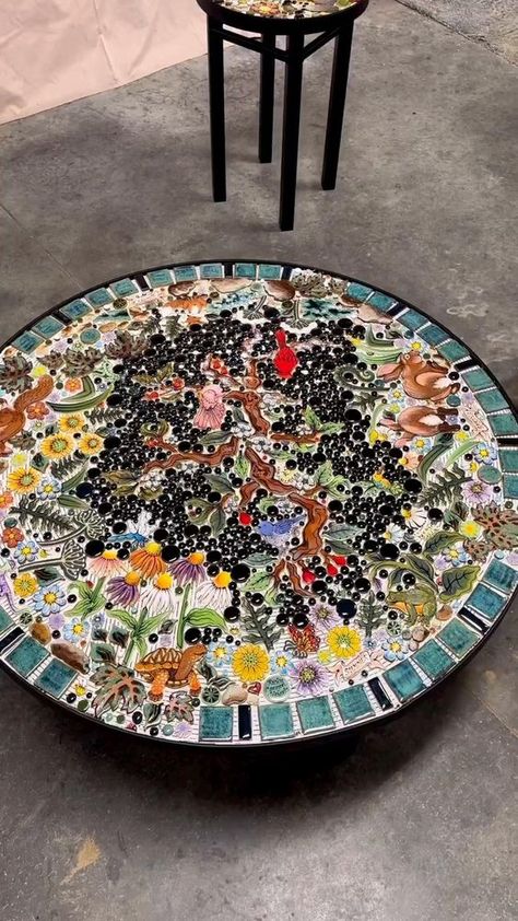 Mosaic tile table