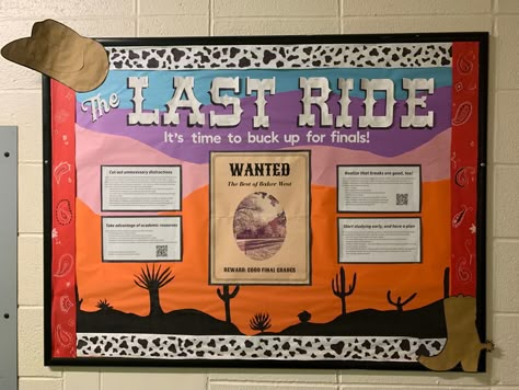 Country Bulletin Board Ideas, Cowboy Bulletin Board Ideas, Western Bulletin Board Ideas, Farm Bulletin Board Ideas, Western Bulletin Boards, Farm Bulletin Board, Residence Life Bulletin Boards, April Bulletin Boards, Res Life Bulletin Boards