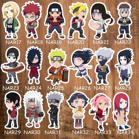 Naruto Chibi Stickers, Naruto Stickers Printable, Naruto Stickers, Naruto Chibi, Anime Painting, Green Screen Footage, Anime Printables, Stickers Printable, Naruto Pictures