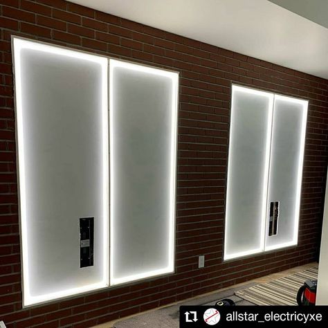 People dread being in the space with no natural light. Why not create the feeling of a window with led strip lighting. Lead Windows, Fake Window, Led Tape Lighting, Ribbon Ideas, Led Tape, Tape Lights, Led Strip Lighting, Led Strip, Strip Lighting